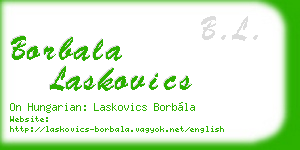 borbala laskovics business card